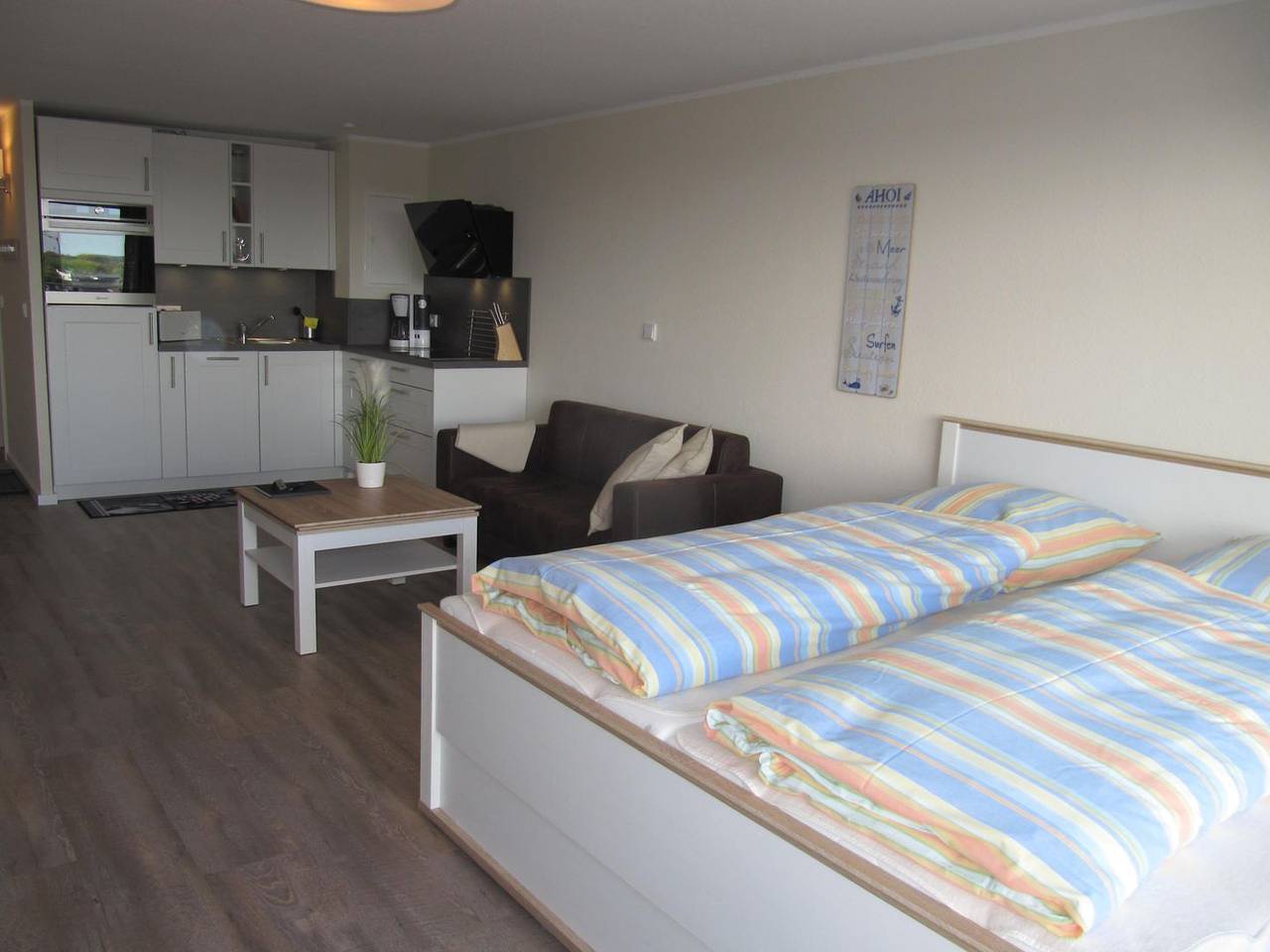 Ganze Wohnung, Modernes 1 Zimmer App. über den Dächern von Westerland in Westerland, Sylt (Gemeinde)