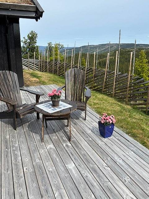 Hütte mit Panoramablick auf die Berge in Nesbyen