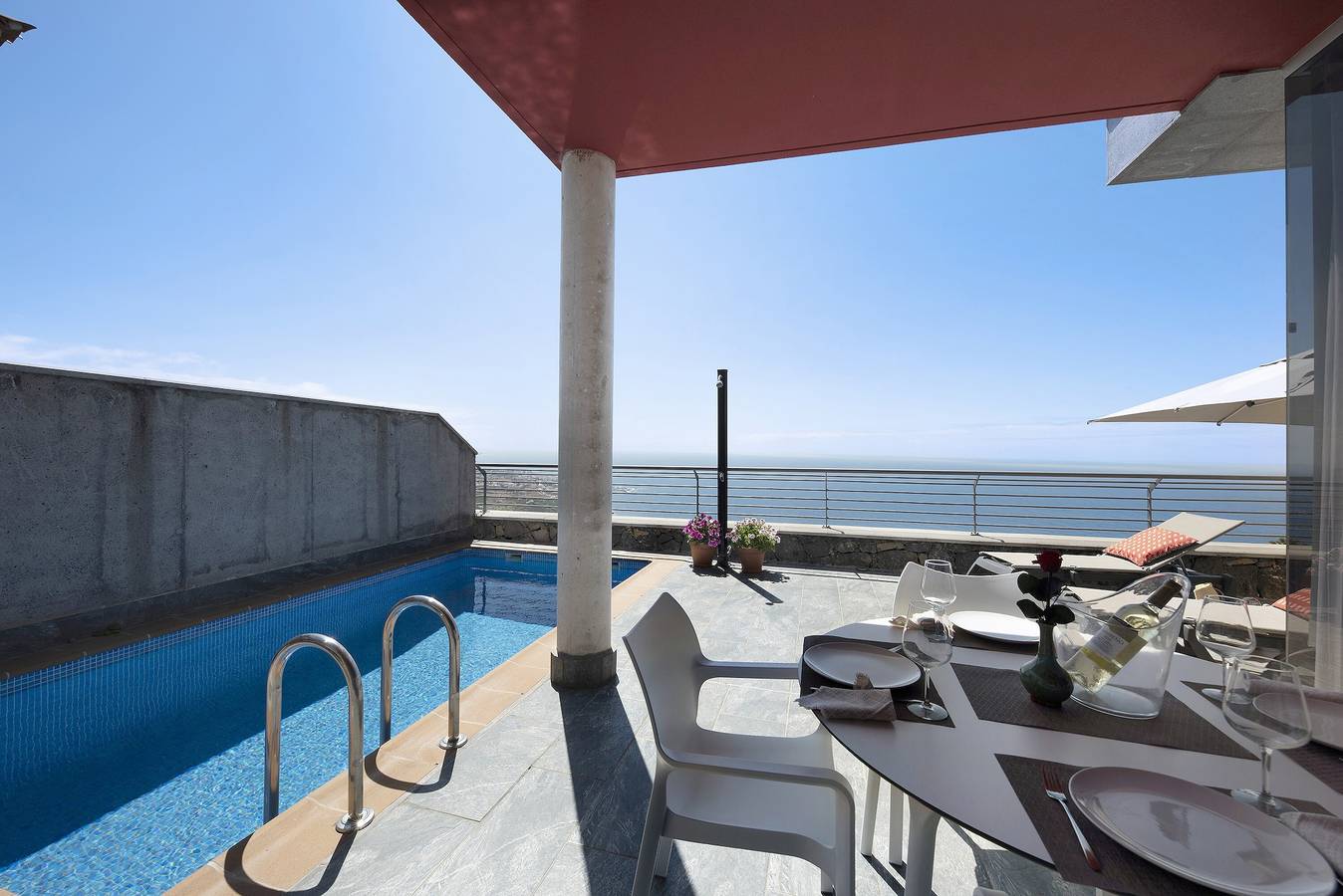 Villa View Grand con vistas al mar al Teide, piscina privada y Wi-Fi de de Alta velocidad in Cuesta de la Villa, Santa Úrsula