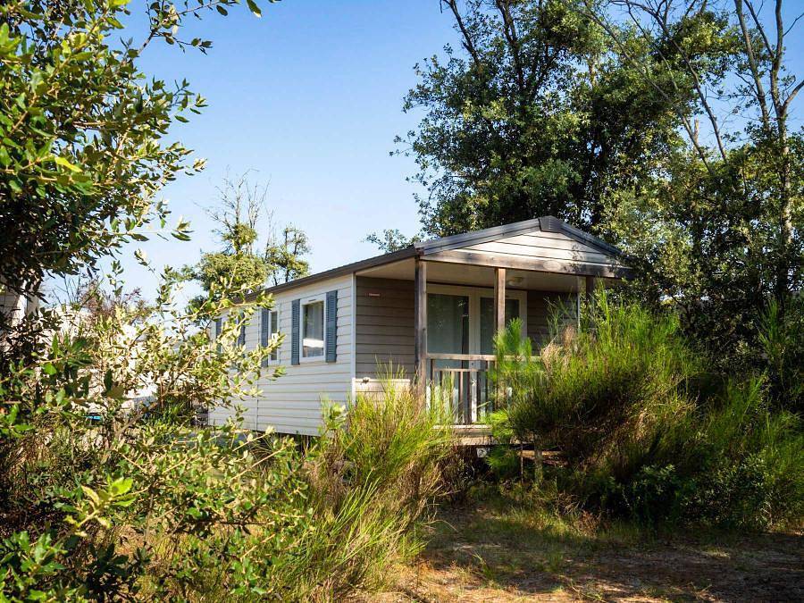 Camping les Sables d'argent - Mobilhome 6 personas - Evolution S 27m² / 2 habitaciones - terraza in Soulac-sur-Mer, Lesparre-Médoc region
