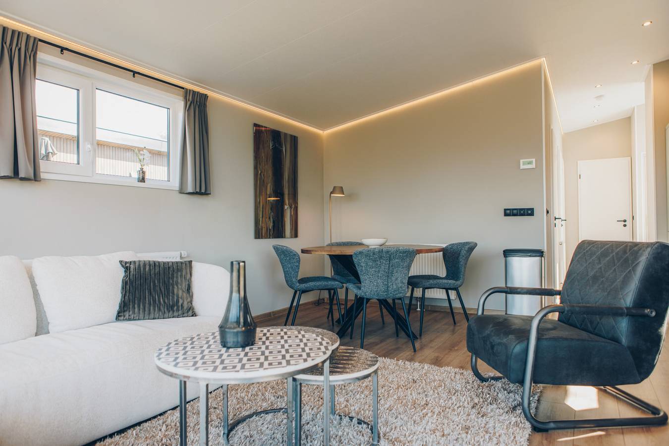Stijlvol chalet voor 4 personen met overdekt terras in Renswoude in Renswoude, Provincie Utrecht