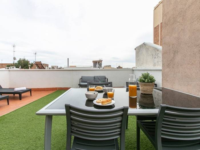 Apartamento para 6 personas, con terraza en Gracia