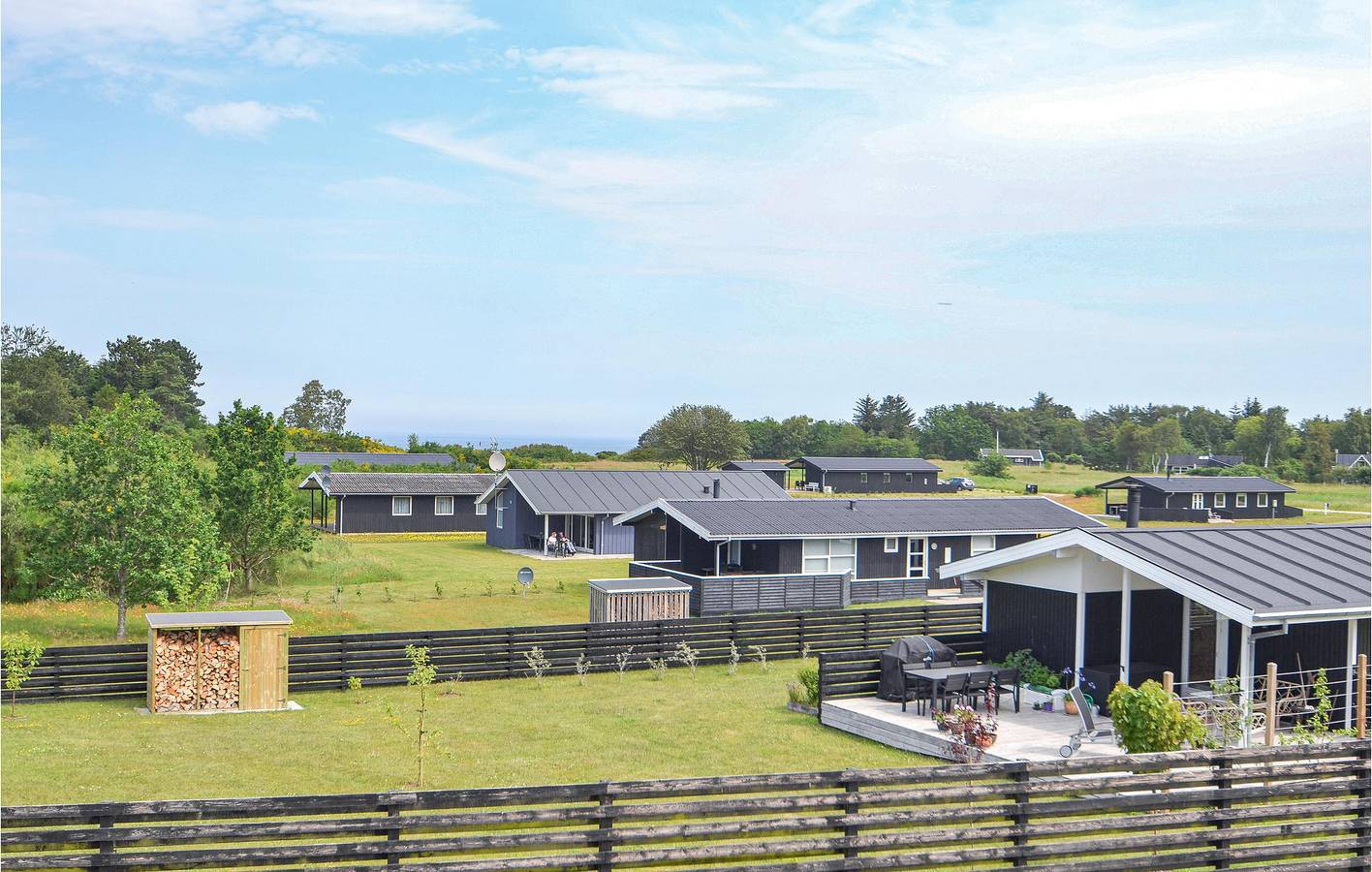 Holiday home for 6 people with terrace in Bønnerup Strand, Glesborg