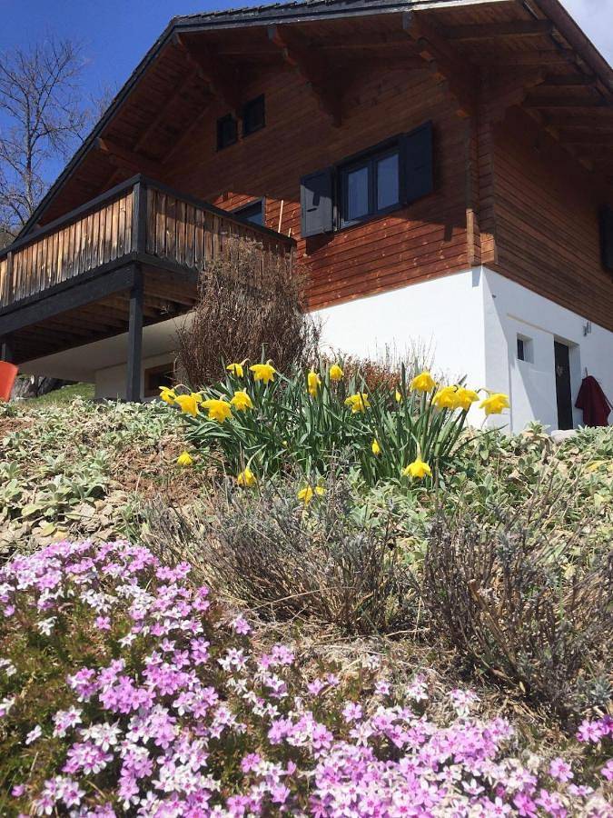 Hütte für 8 Personen, mit Balkon und Ausblick in Leysin