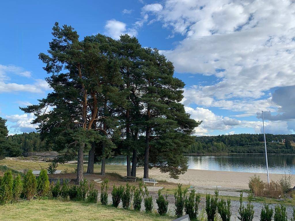 Mikro-Hütte am Strand in der Nähe von Oslo und Gardermoen in Nes (Akershus)