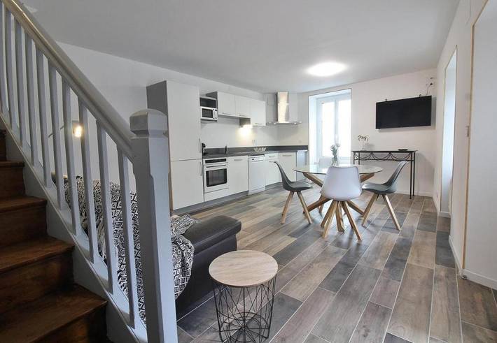 Appartement de vacances pour 2 personnes, avec Terrasse ainsi que Jardin et Piscine