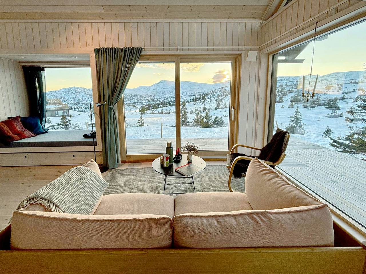 Hütte an Langlaufloipen in der Nähe von Høgevarde in Flå
