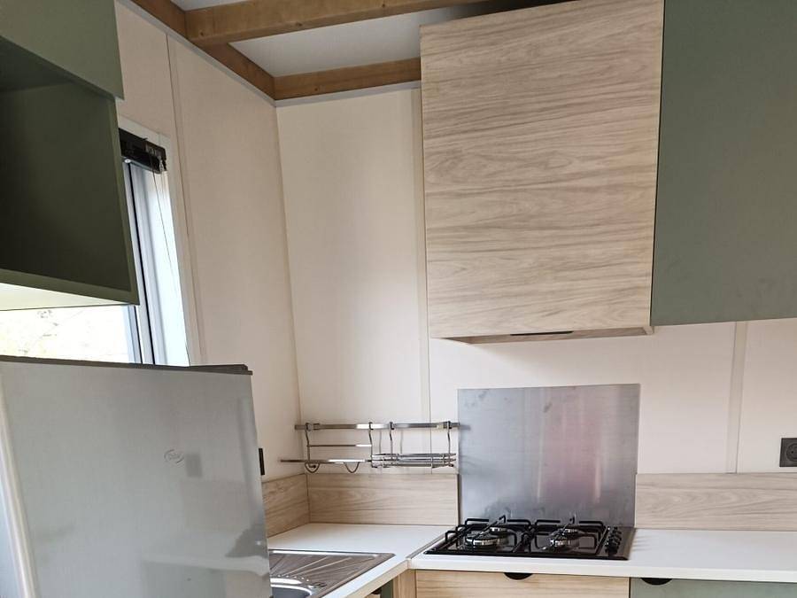 Camping la Marmotte - Chalet 4 personas - Chalet cannelle - 26.5 m2 - 2 habitaciones in La Bourboule, Parque Natural Regional Volcans d'Auvergne