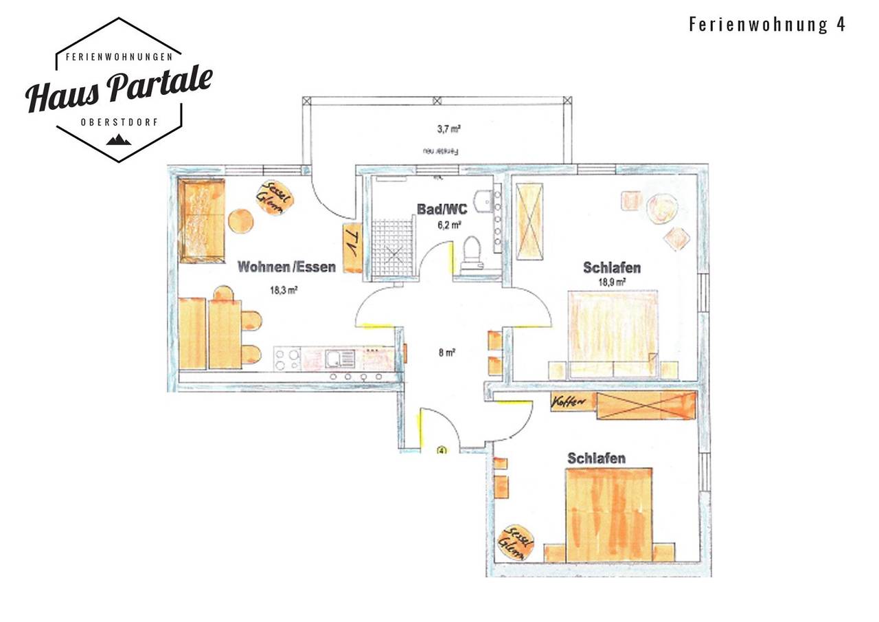 Ganze Wohnung, Ferienwohnung 4 neu in Oberstdorf, Bayerisch Schwaben