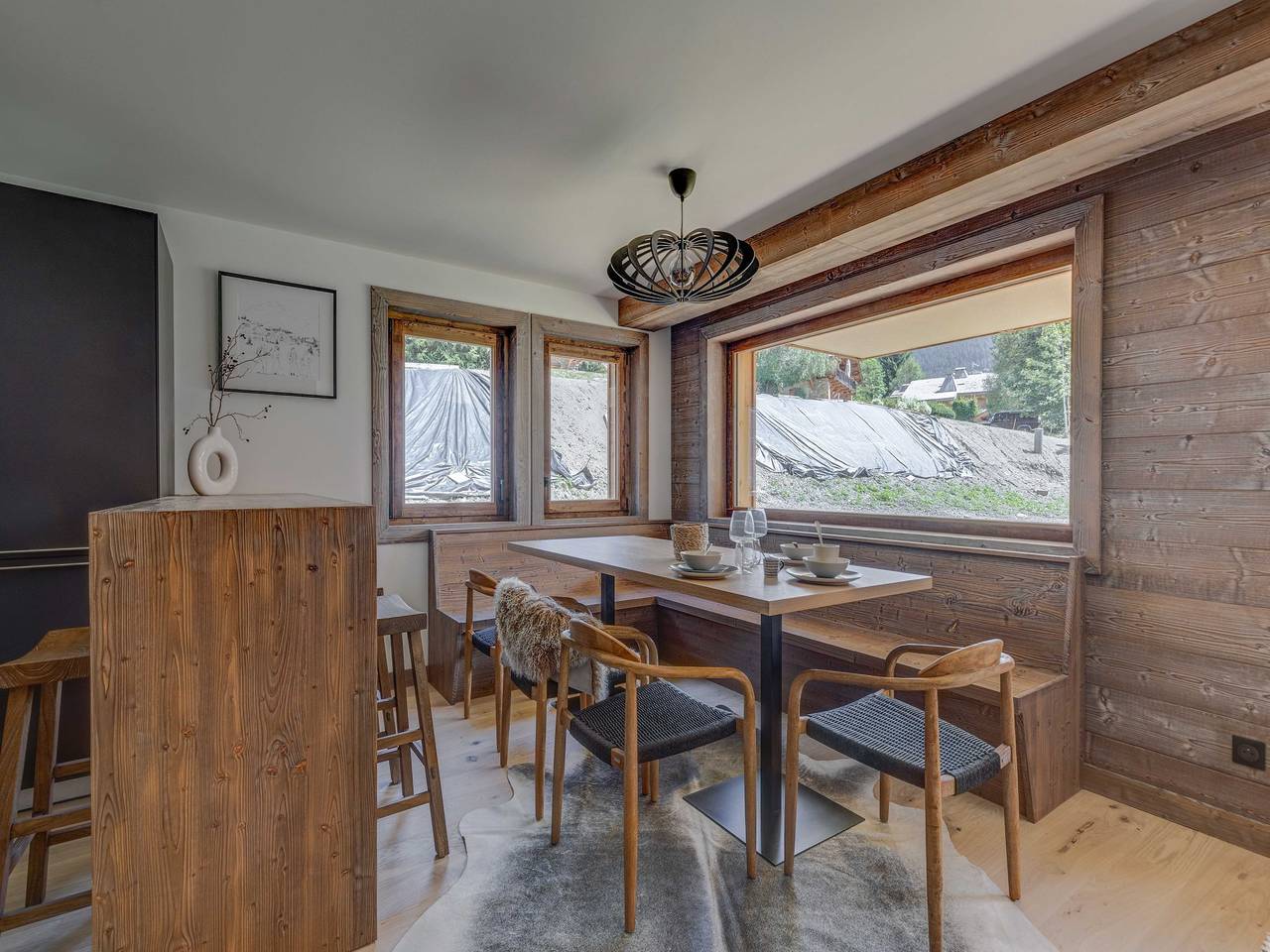 Appartement entier, Logement 3 chambres avec jardin, gym et spa commun in Megève, Pays du Mont-Blanc