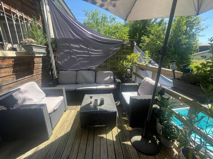 Maison de vacances pour 4 personnes, avec piscine ainsi que jardin et vue - 1