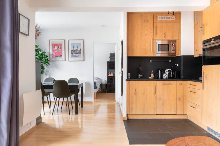 Gîte pour 4 personnes, avec balcon/terrasse, adapté aux familles à Lille - 2