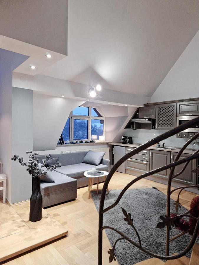 Apartament wakacyjny dla 8 osób, z Balkon i Taras oraz Widok w Krynica-Zdrój