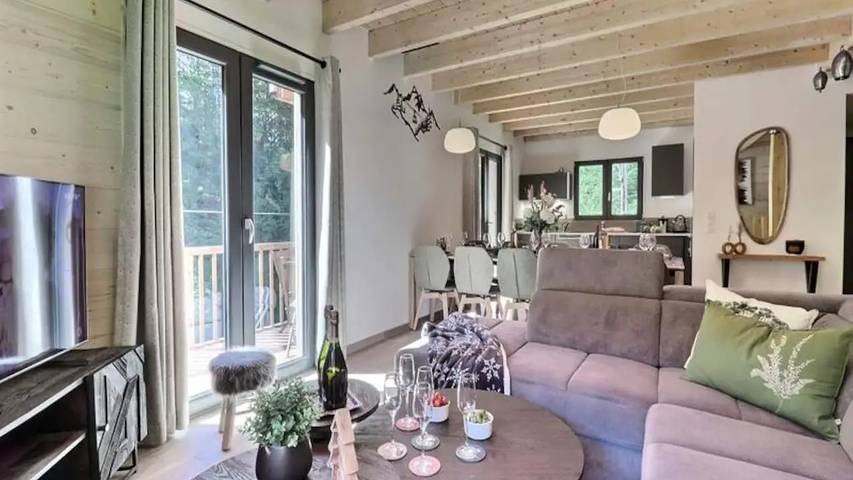 Chalet pour 11 personnes, avec balcon à Montriond - 4