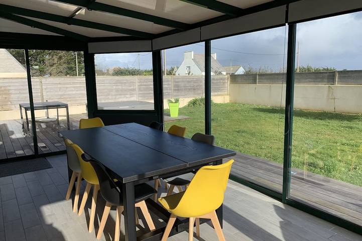 Gîte pour 2 personnes, avec terrasse ainsi que jacuzzi et jardin, animaux acceptés dans Plage Vougot Plouguerneau