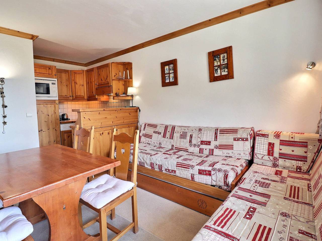 Apartamento entero, Encantador 2 piezas 4 pers. - Méribel, balcón, Wi-Fi, no fumadores in Méribel-Mottaret, Les Allues