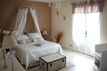 Chambre d’hôte pour 2 personnes, avec jardin et piscine dans Léren