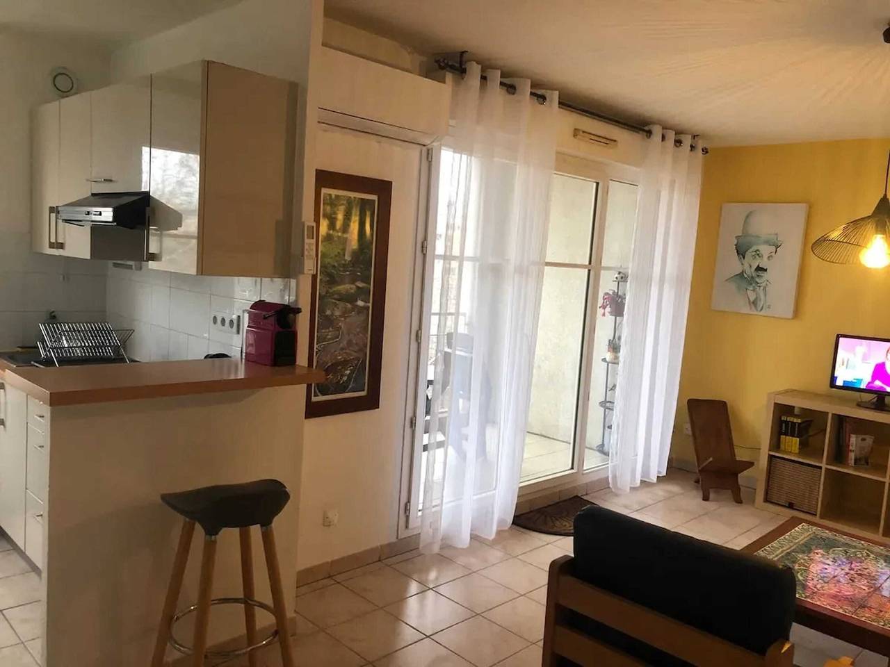 Hel lejlighed, Appartement moderne à Montpellier, 45 m², climatisation in Port Marianne, Montpellier
