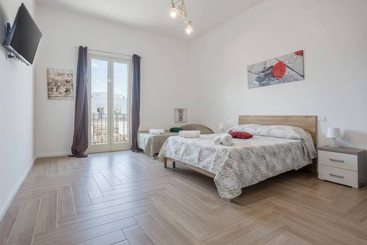 Appartement de vacances pour 8 personnes, avec balcon
