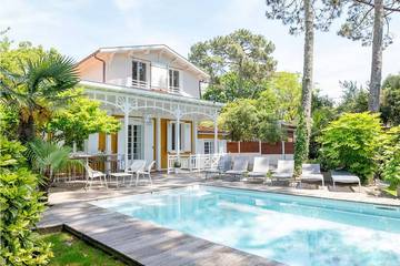 Villa pour 10 personnes, avec jardin et terrasse, animaux acceptés sur la Dune du Pilat