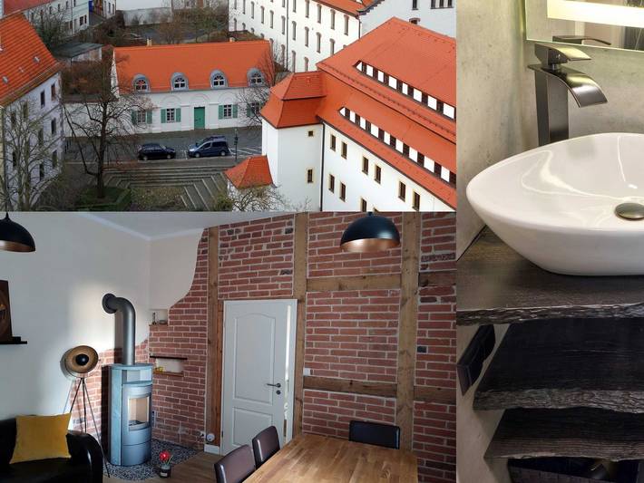 Ferienwohnung für 4 Personen, mit Garten und Ausblick, kinderfreundlich in Torgau