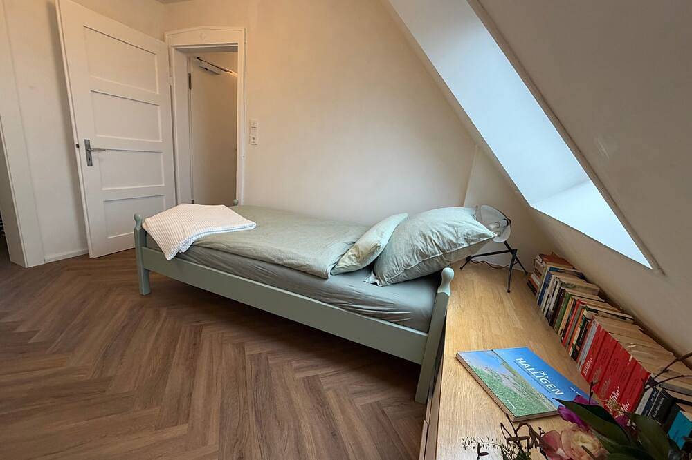Geheel appartement, Wohnung Himmelreich met zeezicht in het Langhaus Aussichtsreich in Oland, Langeneß