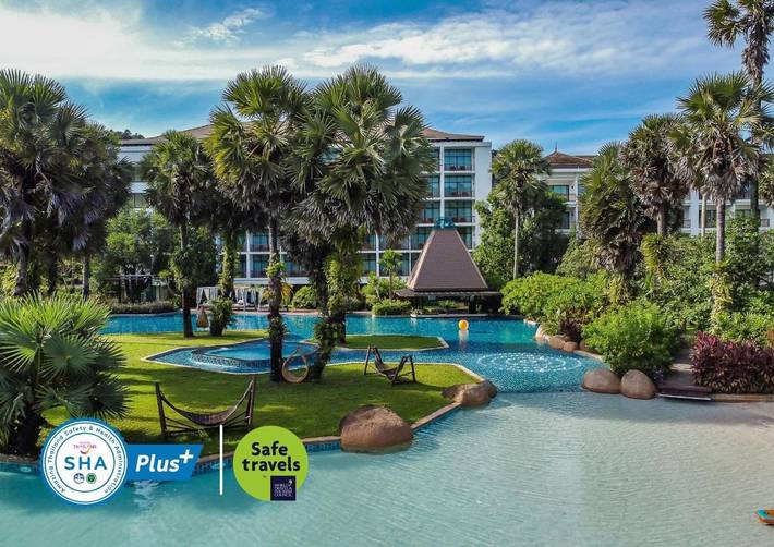 Station pour 4 personnes, avec piscine ainsi que jardin et vue dans Nai Thon Beach - 4