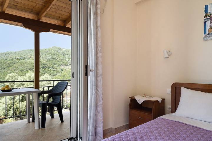 Entire studio, Vardia Studio B: Sea View, Balcony, and Wi-Fi Close to the Beach in Poros (Lefkada), Greece