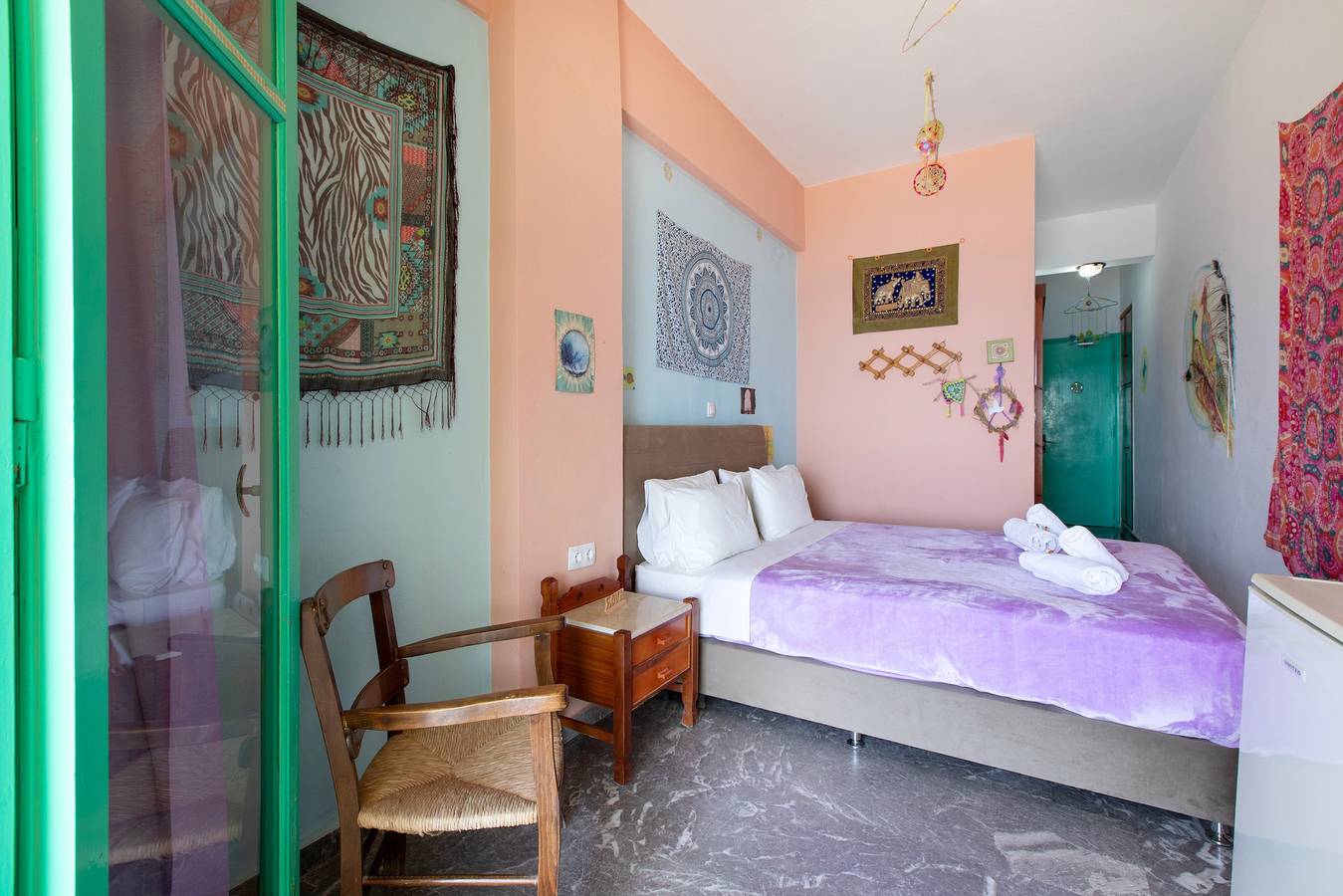 Bed & Breakfast „Doppelzimmer Nr. 102 Meerblick“ mit Meerblick, Wlan & Klimaanlage in Agia Galini, Rethymno und Umgebung
