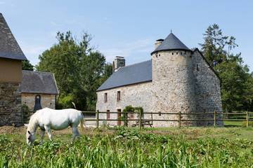 Cottage pour 9 personnes, avec terrasse et jardin à Doville