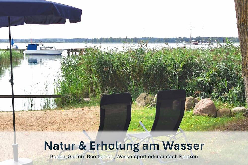 Ganze Wohnung, Paradies am Peenestrom ruhig, kleiner priv. Strand, Terrasse - Ziemitz - in Sauzin, Usedomer Norden