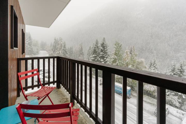 Appartement entier, Appartement 'Le Petit Bonheur' avec vue sur montagne et balcon in Valfréjus, Modane