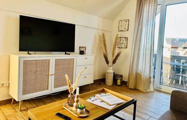 Ferienwohnung für 3 Personen, mit Balkon, mit Haustier in Lemkenhafen