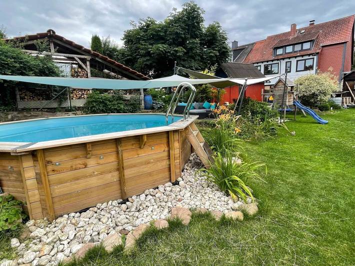 Ferienwohnung für 3 Personen, mit Garten und Pool