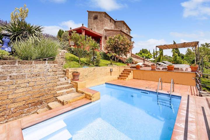 Villa con piscina per 8 persone, con Balcone/Terrazza nel Lazio