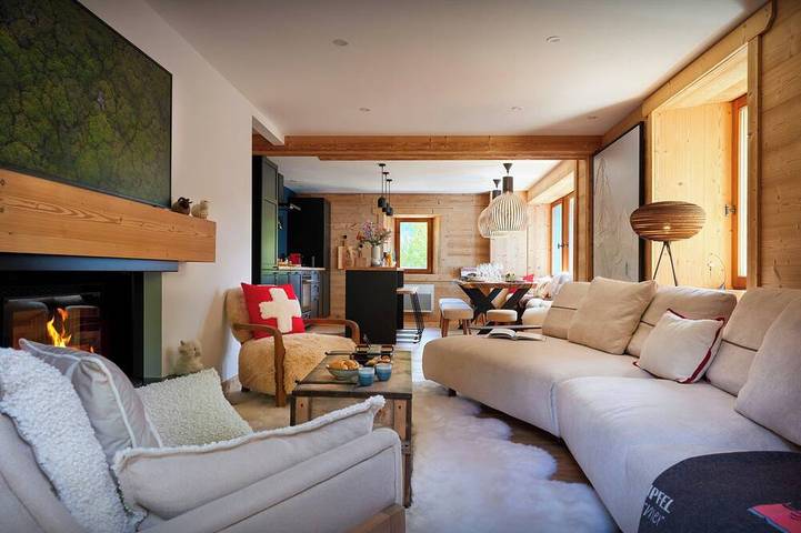 Chalet pour 8 personnes, avec jardin et jacuzzi à Saint-Nicolas-la-Chapelle