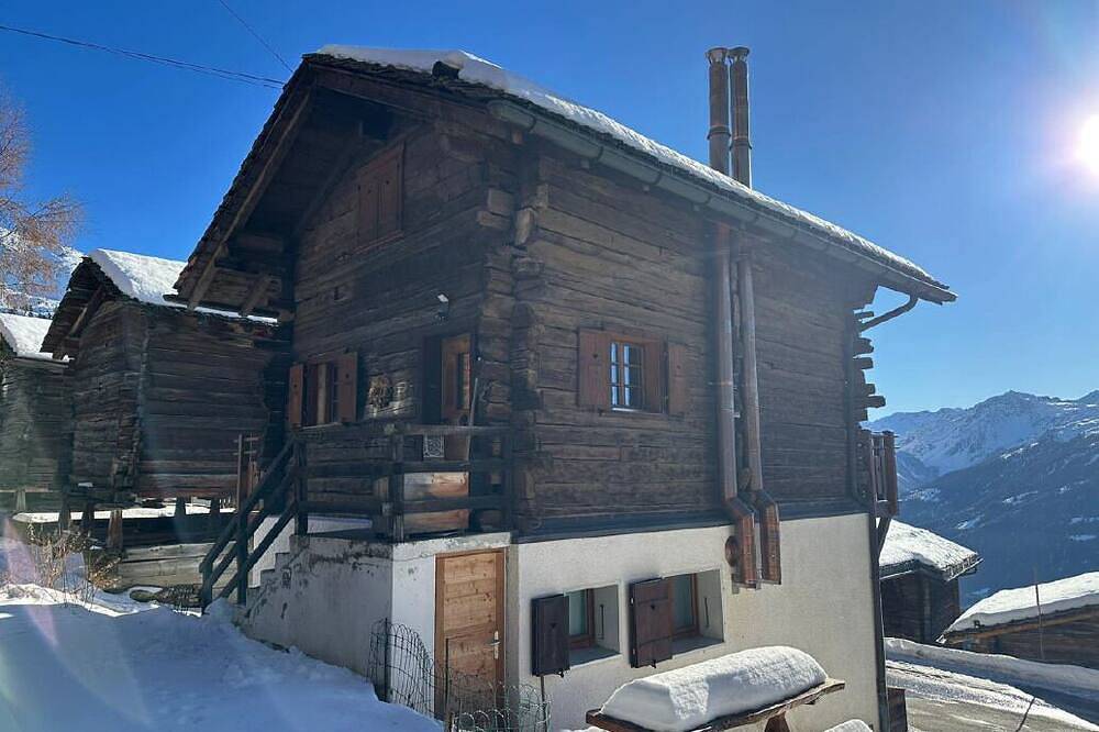 Ganze Wohnung, Funktionale Wohnung im Zentrum des alten Dorfes Chandolin, für 2 bis 4 Personen.Außenbereich: 2,5-Zi in Chandolin, Anniviers