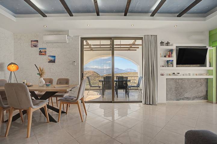 Villa „Gusta“ mit Meerblick, WLAN und Klimaanlage in Lasithi