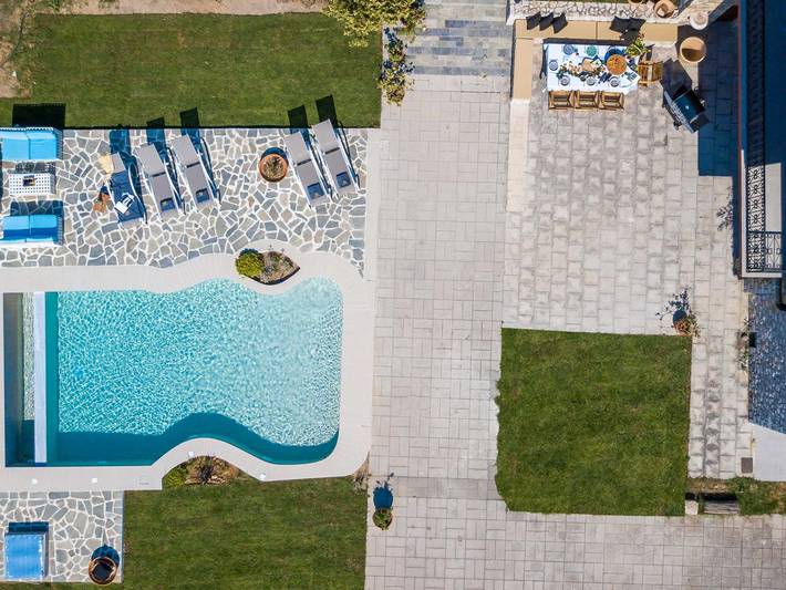 Ferienhaus für 6 Personen, mit Balkon und Terrasse sowie Garten und Pool in Koskinou - 2