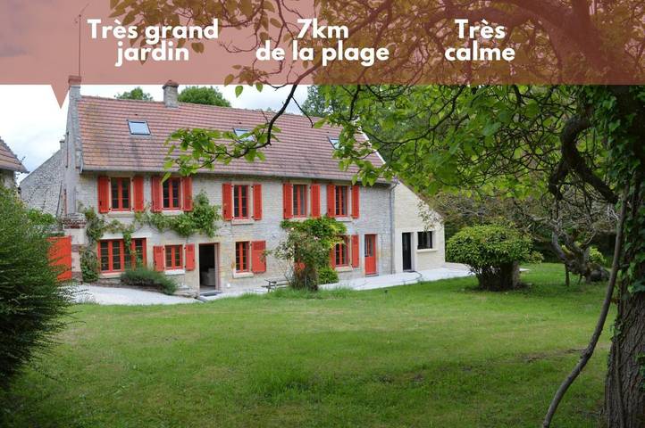 Gîte pour 10 personnes, avec jardin et vue à Fontaine-Henry