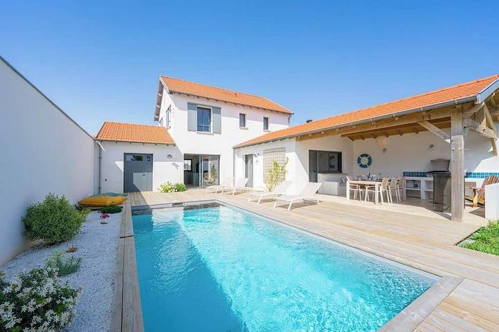 Maison de vacances pour 10 personnes, avec piscine et jardin à Châtelaillon-Plage