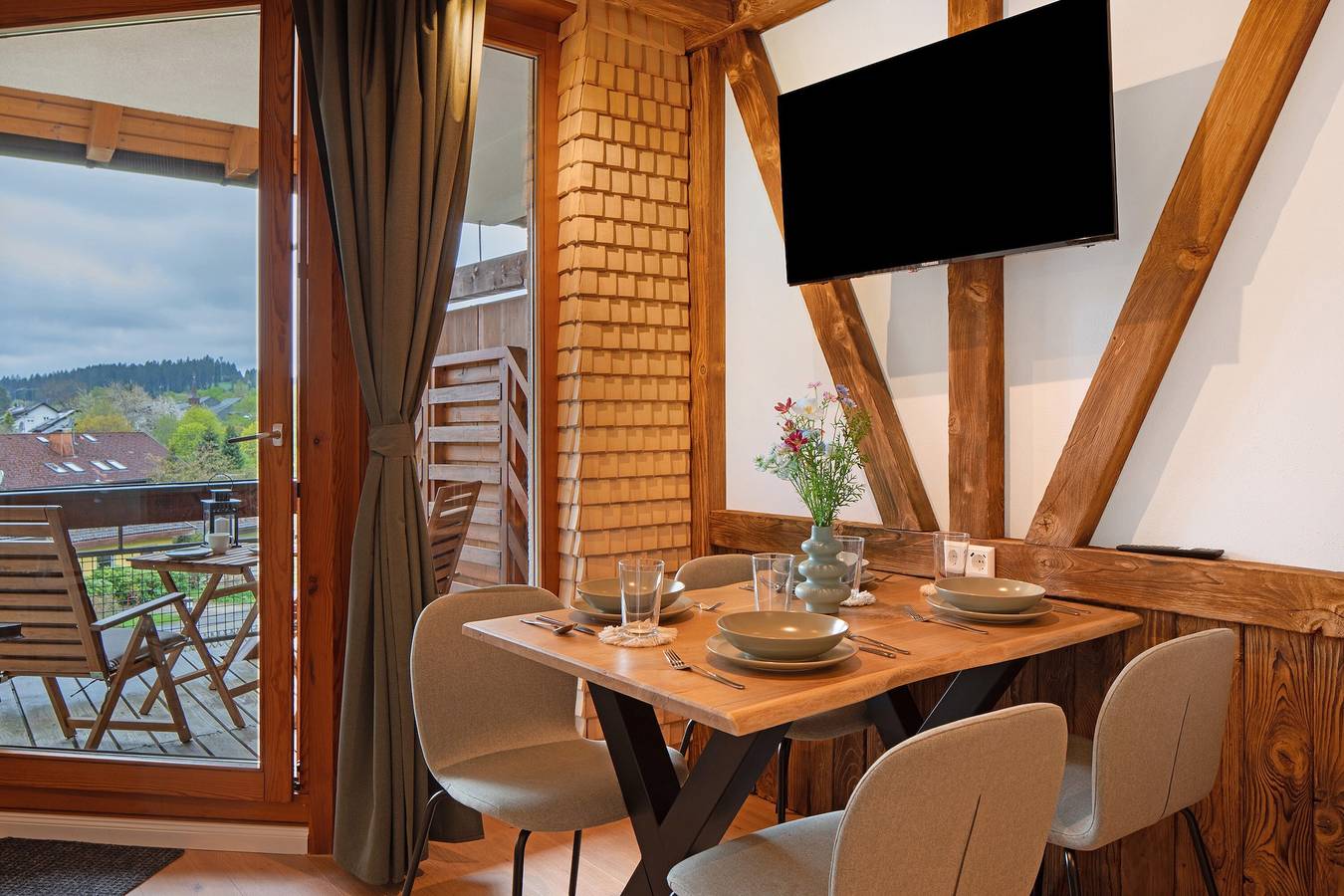 Ganze Wohnung, Ferienwohnung 'Am Bärenhof' mit Bergblick, Sauna, Balkon und Wi-Fi in Suedlicher Schwarzwald, Titisee-Neustadt