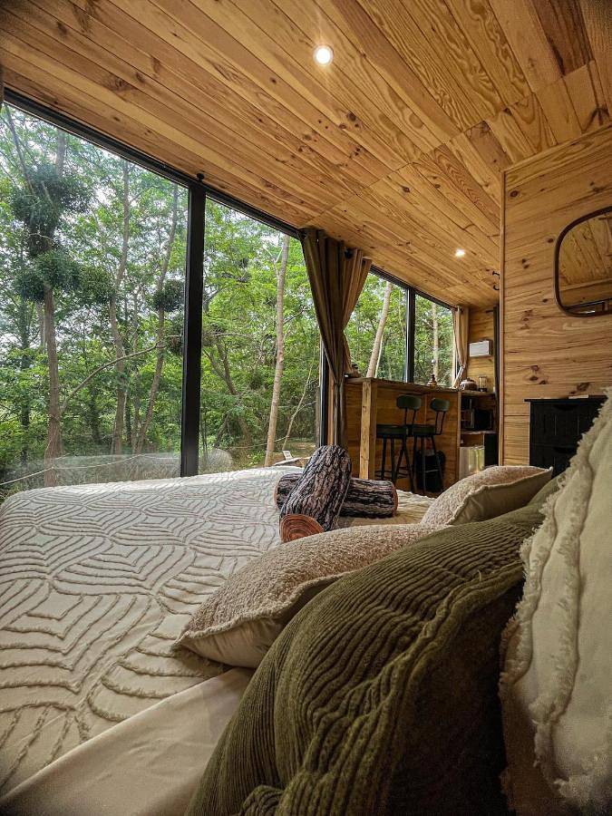 Chalet pour 2 personnes, avec Terrasse ainsi que Jardin et Vue