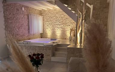 Gîte pour 2 personnes, avec terrasse et sauna ainsi que jacuzzi et jardin dans Île de France