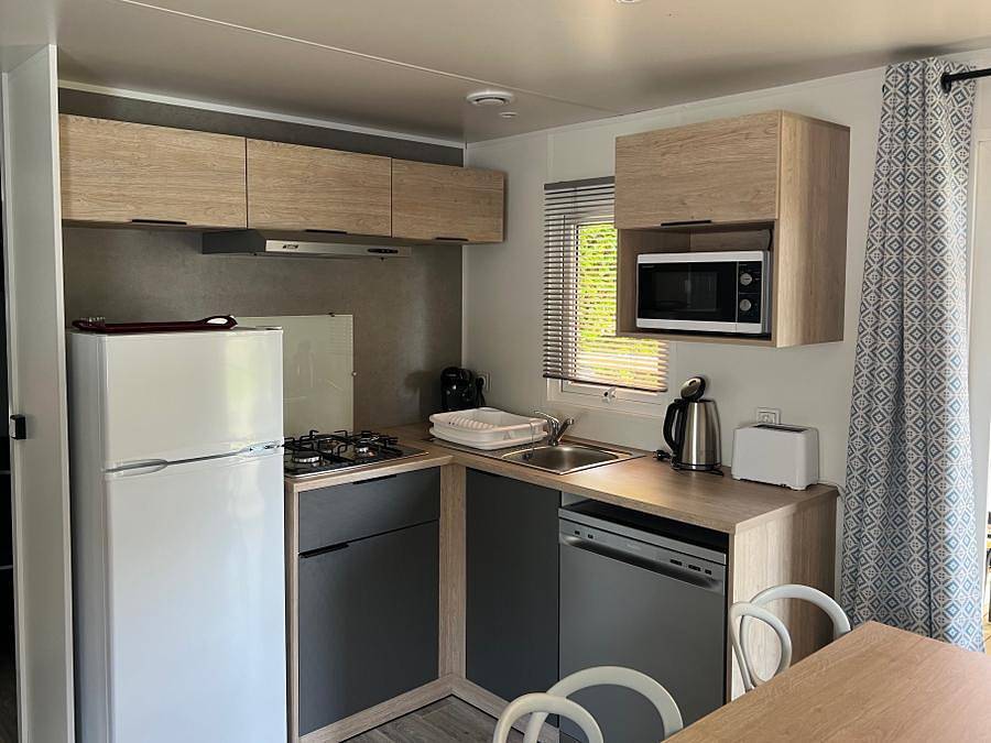 Camping Vallée de L'Indre - Mobilheim 6 personen - 6 pers 1sdb clim 2024 in Montbazon, Tours und Umgebung