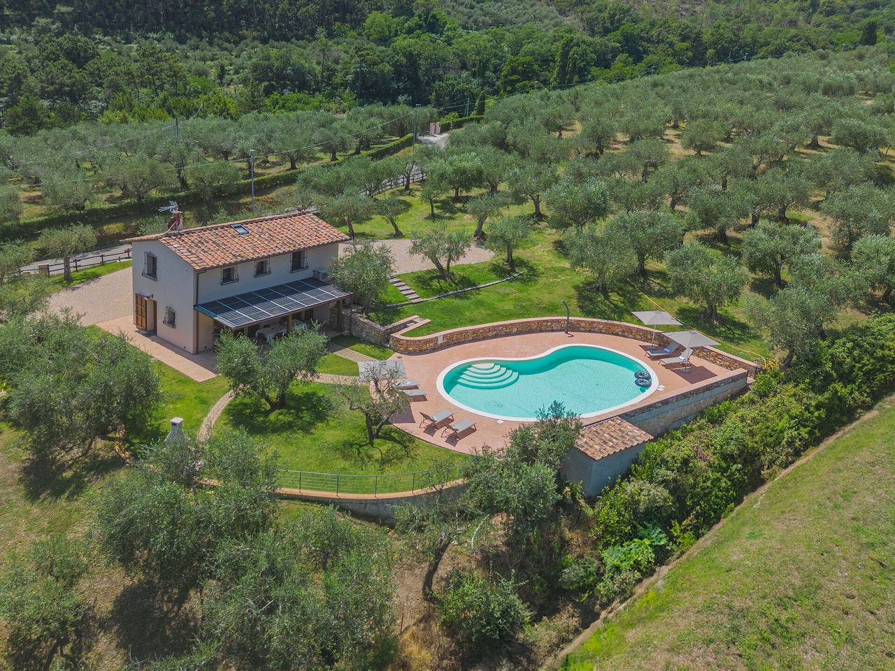 Villa für 5 Personen mit Balkon in Vicopisano, Pisa Provinz