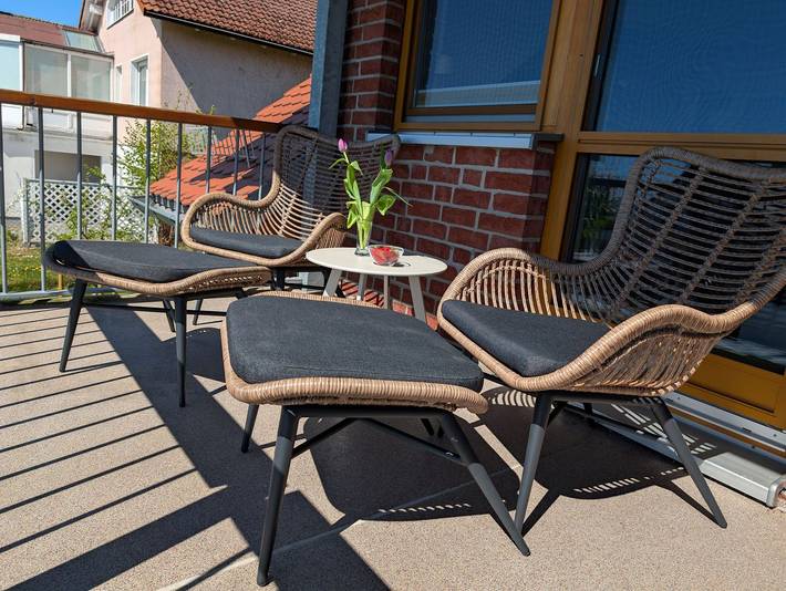 Ferienwohnung für 2 Personen, mit Balkon und Sauna sowie Ausblick in Putbus - 4