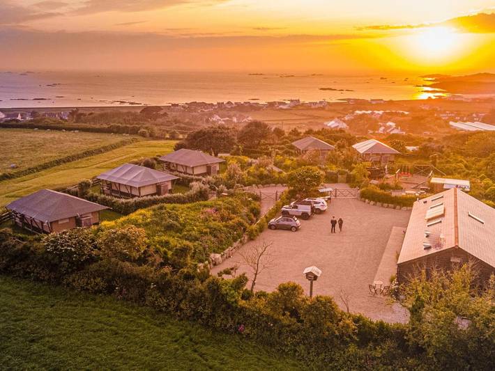 Ferienhaus für 2 Personen, mit Ausblick und Garten auf Guernsey