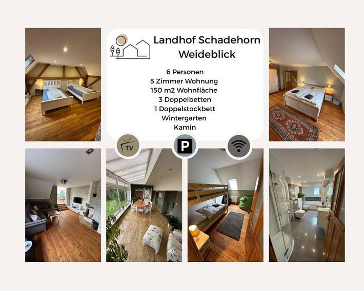 Ferienwohnung für 6 Personen, mit Balkon und Ausblick - 1