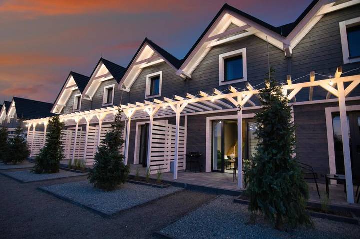 Ferienhaus für 6 Personen, mit Garten und Ausblick sowie Sauna